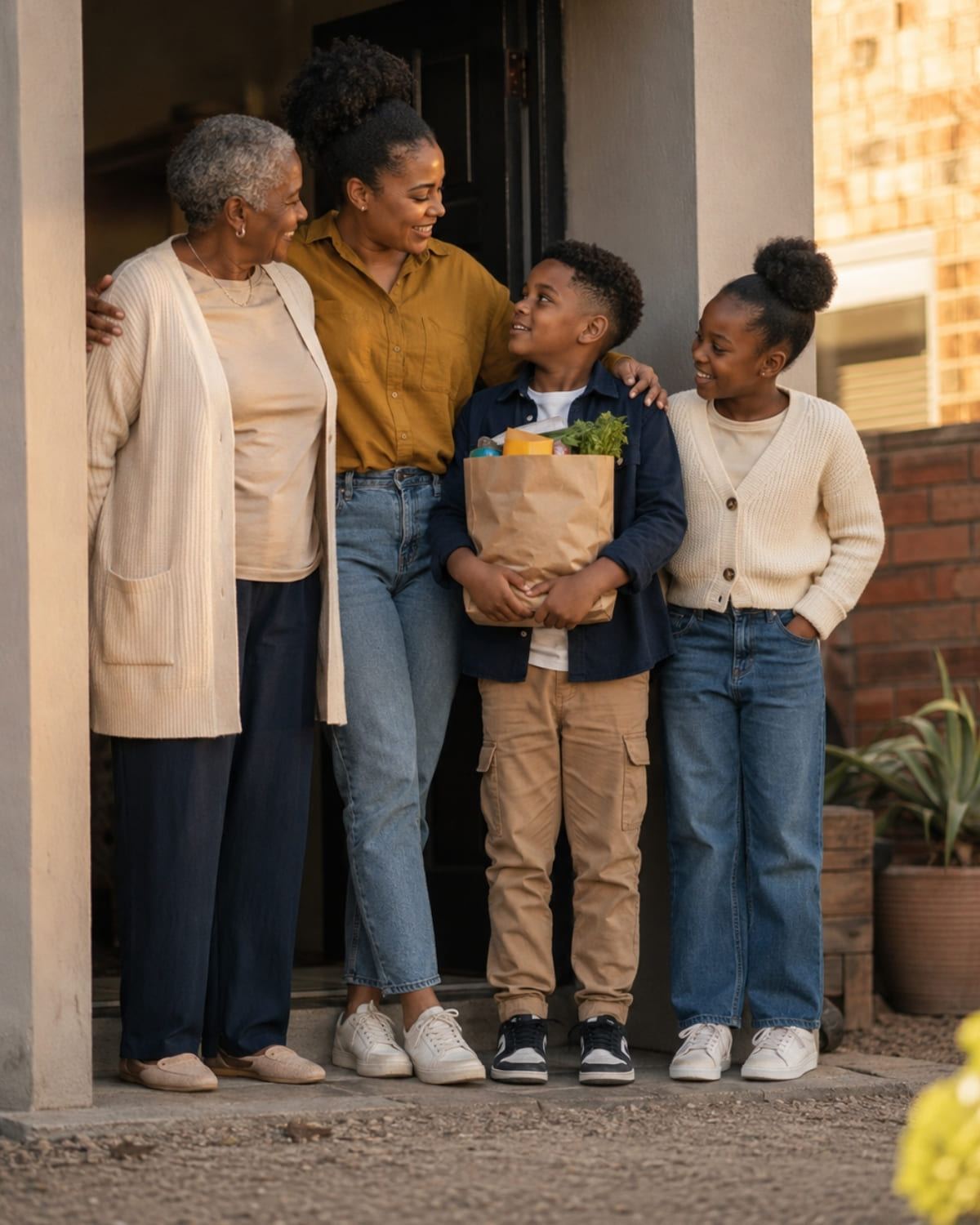 Ubuntu Rewards members at home together